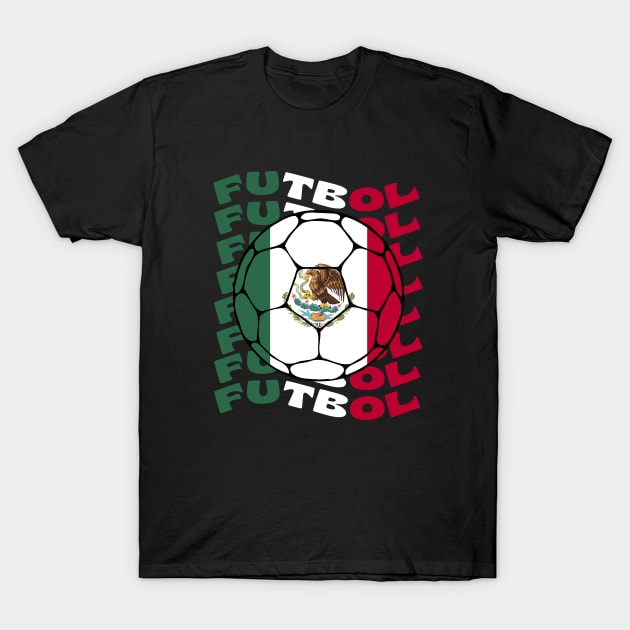 Futbol Mexico T-Shirt by footballomatic